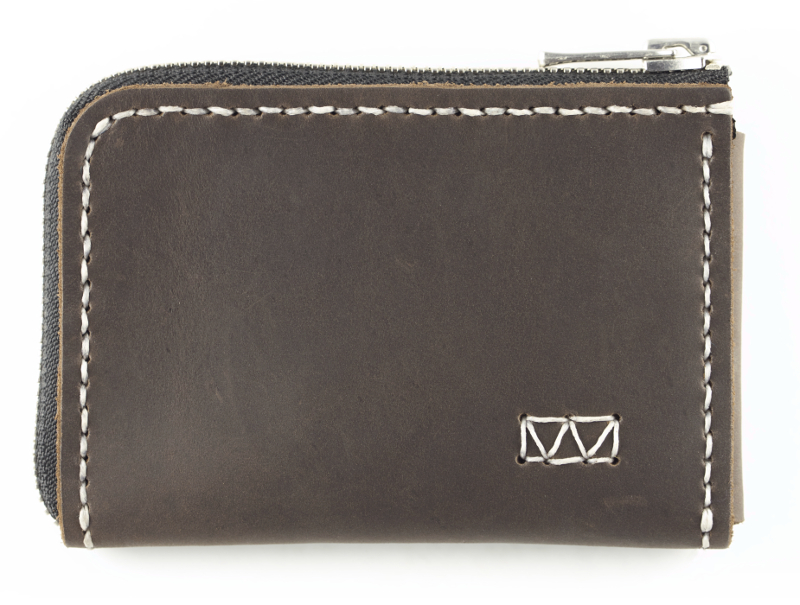 Brea 2-Sided Leather Zipper Wallet
