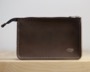 Leather Travel Wallet with Zipper