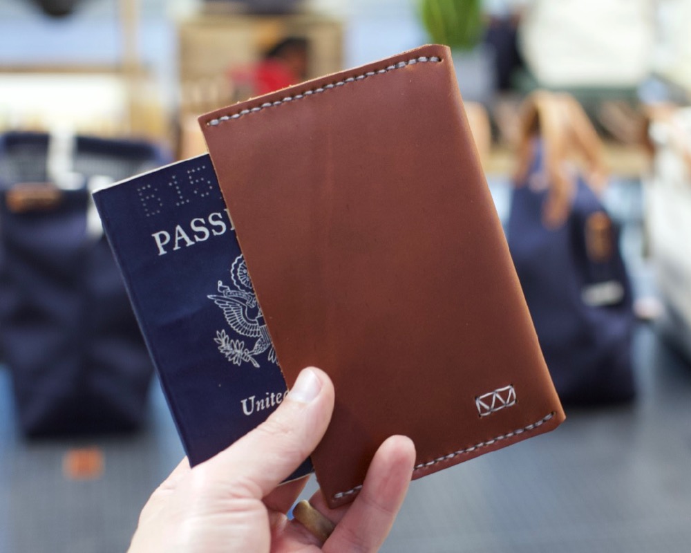 Full-Grain Leather Passport Wallet