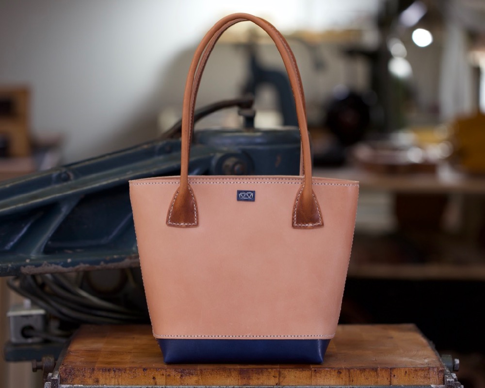 Handcrafted Vegetable Tanned Leather Small Tote